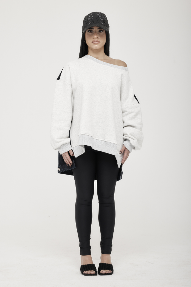 Felpa Oversize Denim