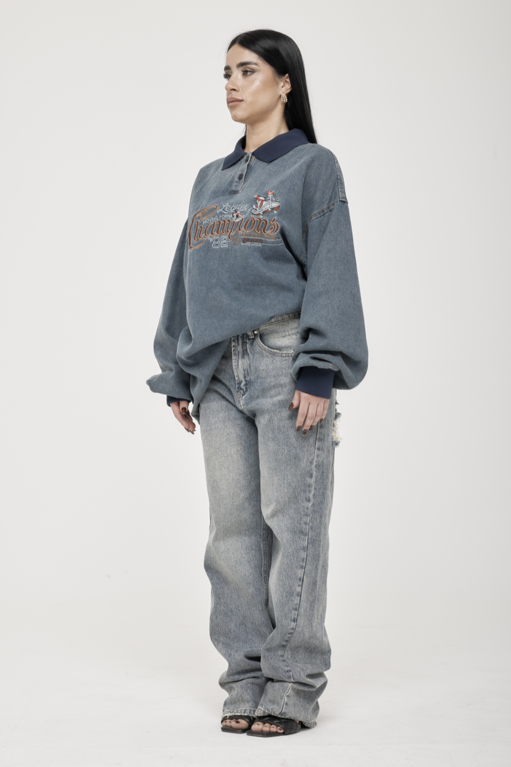 Rugby Denim Polo “Champions '82”