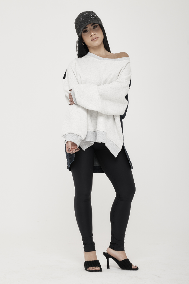 Felpa Oversize Denim