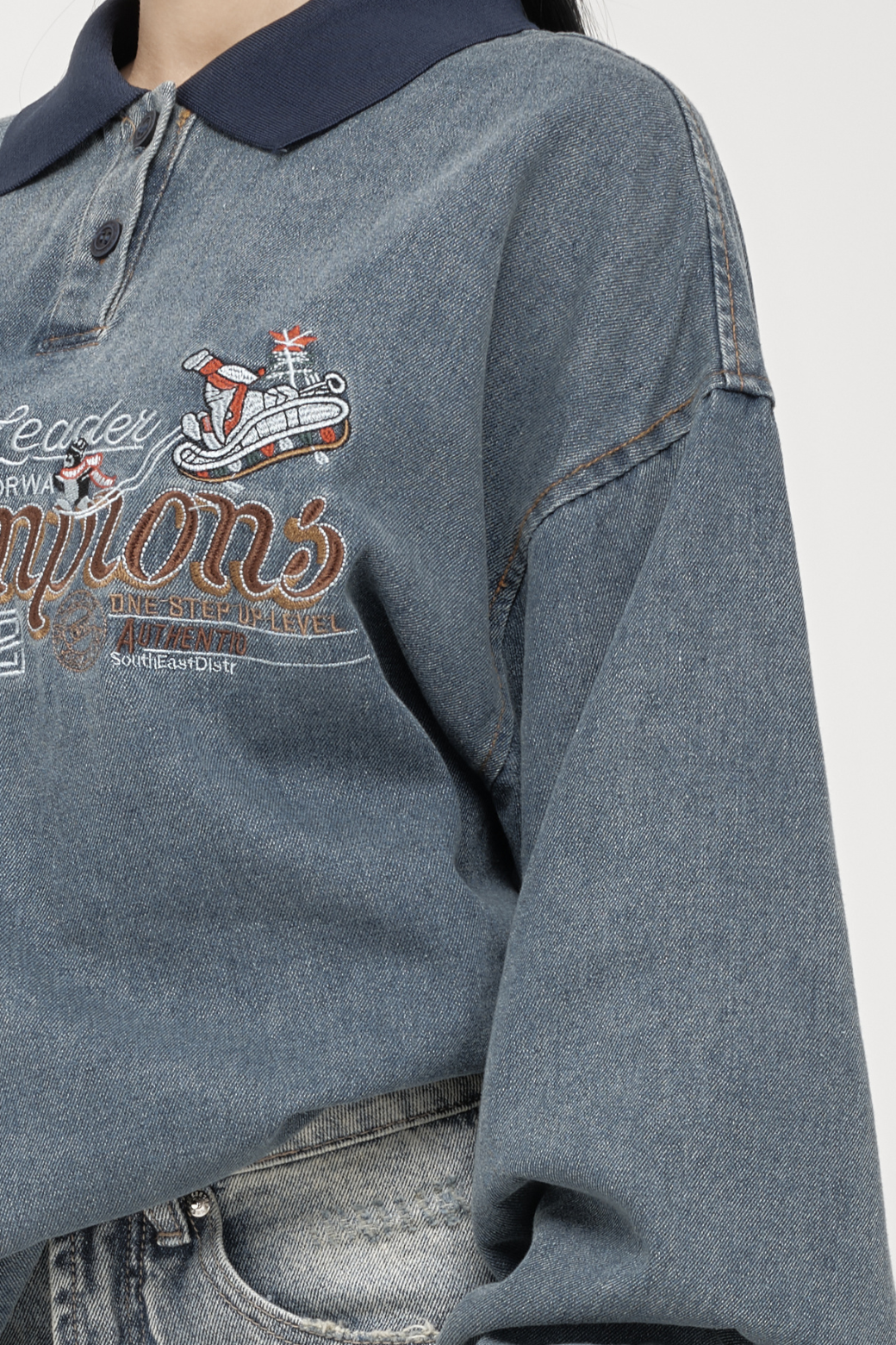 Rugby Denim Polo “Champions '82”