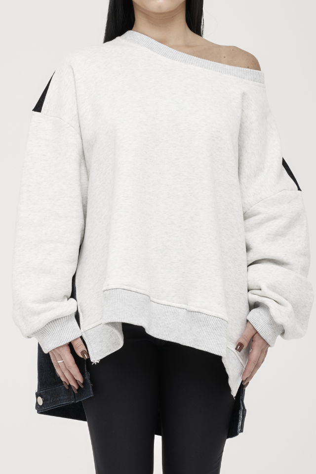 Felpa Oversize Denim