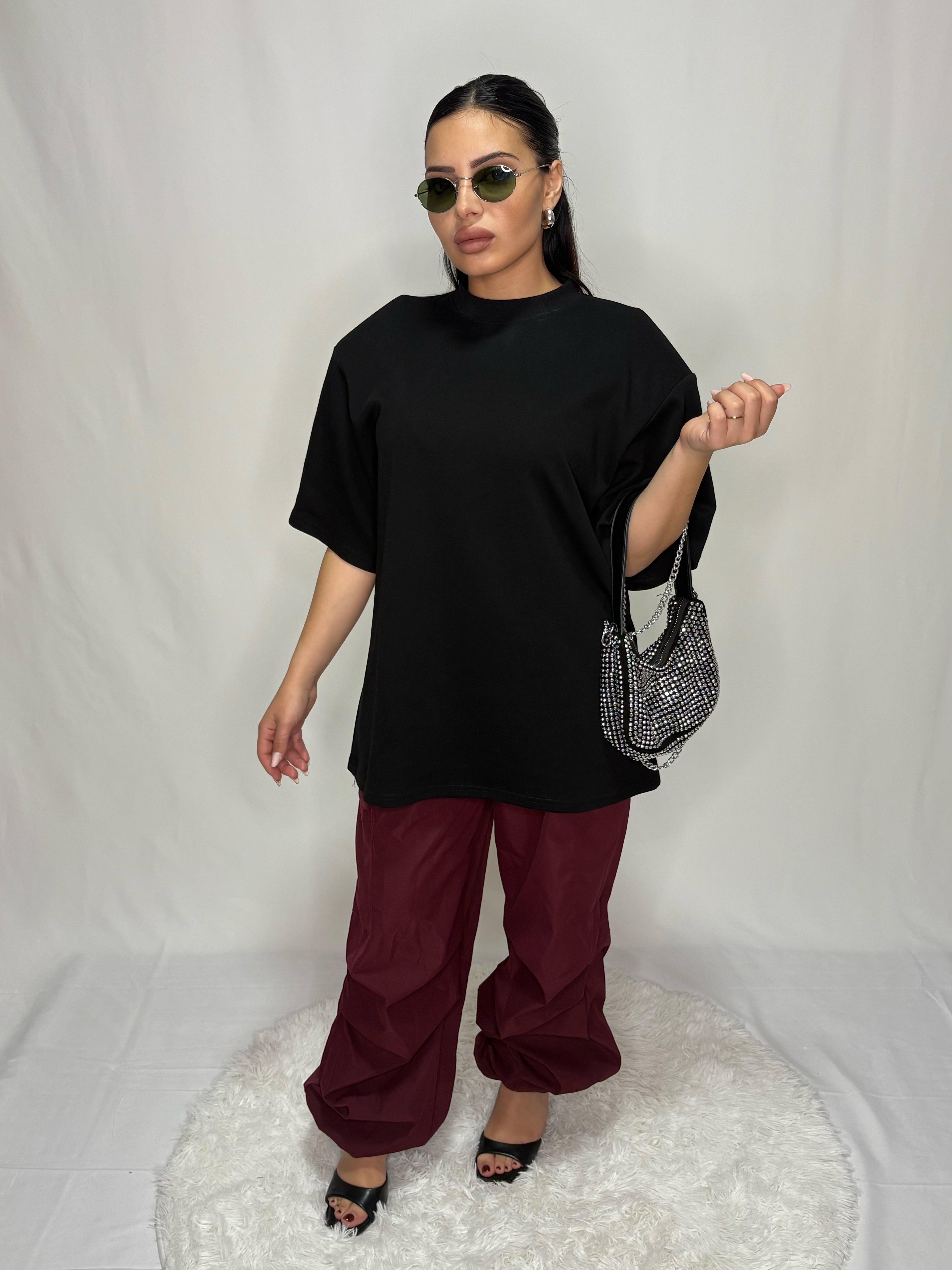 T-Shirt Strutturata Oversize